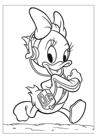 Donald duck coloring book