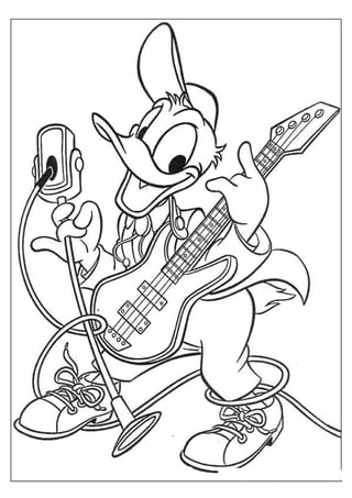 Donald duck coloring book