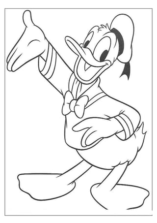 Donald duck coloring book