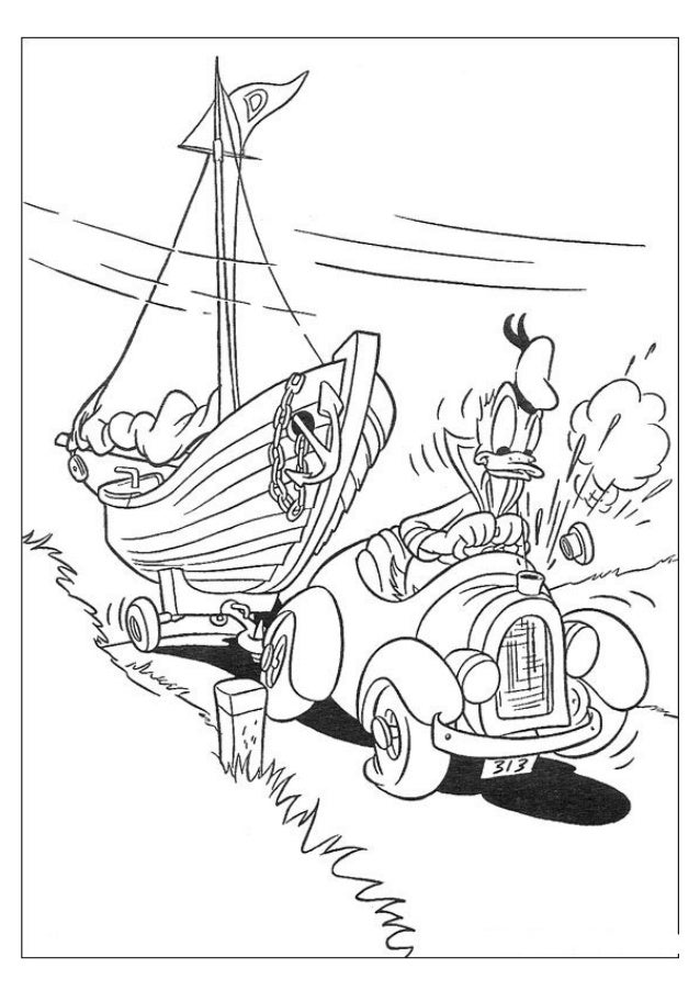 Donald duck coloring book