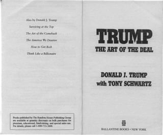 Donald J. Trump - The Art of Deal