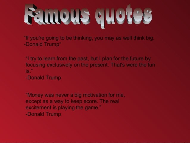 donald trump resume
