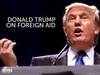 Donald Trump on foreign aid