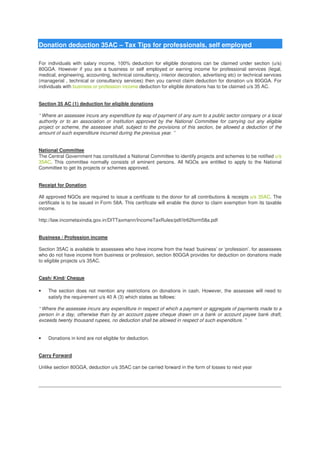 Donation deduction 35 ac | PDF
