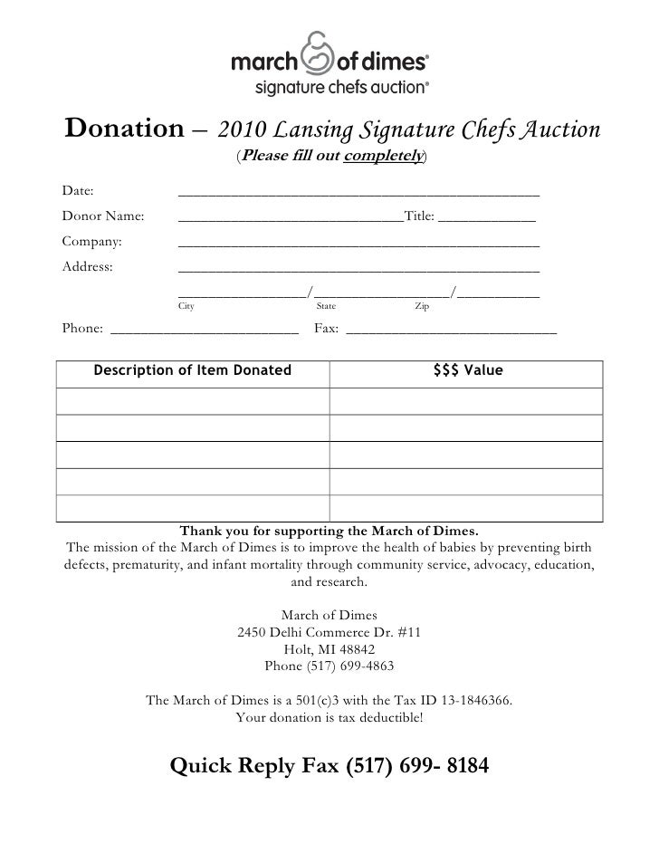 silent auction donation form template koni polycode co