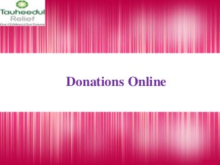 Donations Online
 