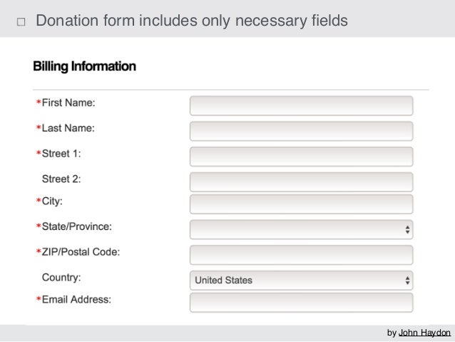 donation forms for non profit organizations