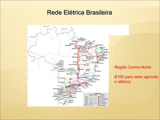 Rede Elétrica Brasileira Região Centro-Norte  B100 para setor agrícola e elétrico 