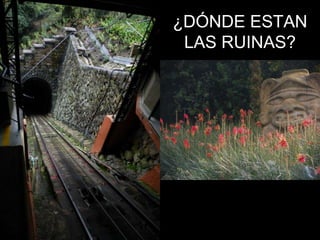 ¿DÓNDE ESTAN
LAS RUINAS?
 