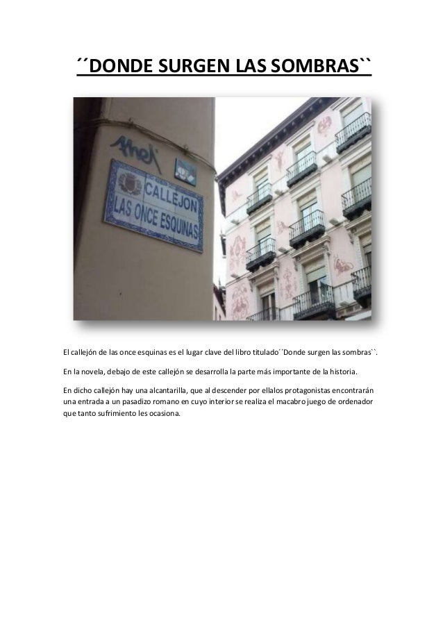 Donde surgen las sombras