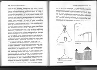 98 SINTAXE DA LINGUAGEMVISUAL ANATOMIA DA MENSM:!':M VISUAl. HH
dade (fi~. 4.14), pelo orgulho (fig. 4.15), pela expressão (fig. 4.16) c
pela comunicação e proteção (fig. 4.17). Assim, o uso a:que se destina
um edifício é um dos mais fortes fatores que determinam seu tama-
nho, sua forma, suas proporções, seu tom, sua cor e textura. Nesse
caso, como em outros contextos visuais, a forma segue a função. Mas
o onde e o quando são também questões profundamente importantes
para as decisões estilísticas e estruturais que envolvem o projeto e a
construção de uma casa. O onde é significativo em função do clima,
tendo em vista que as necessidades, em termos de abrigo, variam dras-
cável. Em outra abordagem, numa devoção quase purista à informa-
ção visual representacional, fez eco à qualidade divina do homem, no
realismo ligeiramente exagerado de seu estilo clássico. As grandes li-
berdades que tomou com a realidade resultaram, primeiro, em efeitos
extremamente manipulados, e, por fim, no completo abandono do co-
nhecido, em favor do espaço e do tom, da cor e da textura. Assim,
este último estilo visual estava apenas preocupado com questões de com-
posição e com a essência do designo Nesse avanço que o levou da preo-
cupação com a observação e do registro do mundo circundante a
experimentos com a essência mesma da criação de mensagens visuais
elementares, o desenvolvimento da obra de Picasso seguiu por um ca-
minho não necessariamente seqüencial, mas que percorreu etapas di-
ferentes do mesmo processo. O caminho por ele seguido pode ser ainda
mais claramente discernível na obra de J. M. W. Turner, que, quando
jovem, praticou sua arte quase como se fosse um repórter, usando sua
pintura para o detalhamento e a preservação de sua própria época. O
interesse de Turner, porém, voltou-se para o método que usou para
desenvolver sua pintura, principalmente quando esta ainda se encon-
trava no estágio de esboço. Aos poucos, sua obra evoluiu de uma téc-
nica de representação magistral para uma sugestão indefinida e
indagadora da realidade, para finalmente chegar a uma pintura quase
inteiramente abstrata e caracterizada pela ausência quase absoluta de
pistas visuais sobre aquilo que estava sendo pintado (fig. 4.13).
Os múltiplos níveis de expressão visual, que incluem a representa-
cionalidade, a abstração e o simbolismo, oferecem opções tanto de es-
tilo quanto de meios para a solução de problemas visuais. A abstração
tem sido particularmente associada à pintura e à escultura como a ex-
pressão pictórica que caracteriza o século XX. Mas um grande núme-
ro de formatos visuais são abstratos por sua própria natureza. Uma
casa, uma moradia, o abrigo mais simples ou mais complexo não se
parecem com nada que exista na natureza. Em outras palavras, uma
casa não segue a configuração de uma árvore, que em algumas circuns-
tâncias poderia ser descrita como um abrigo; seu aspecto é determina-
do pelo. objetivo que levou o homem a criá-Ia; sua for~a segue sua
função. Em seu nível elementar, trata-se de um volume abstrato e di-
mensional. Mas as soluções possíveis para a necessidade que o homem
tem de abrigo e proteção são infinitas. Podem ser inspiradas pela utili-
I
FIGURA 4.14
FIGURA 4.16
. I I
FIGURA 4.15
FIGURA 4.17
..~~. .p .. ~.
 