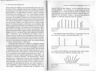 8 SINTAXE DA LINGUAGEM VISUAL
CARÁTER E CONTEÚDO DO ALFABETISMO VISUAL 9
precisa comer; para fazê-Io, precisa de instrumentos para caçar e ma-
tar, lavrar e cortar; precisa de recipientes para cozinhar e de utensílios
nos quais possa comer. Precisa proteger seu corpo vulnerável das mu-
danças climáticas e do meio ambiente traiçoeiro, e para isso necessita
de ferramentas para costurar, cortar e tecer. Precisa manter-se quente
e seco e proteger-se dos predadores, e para tanto é preciso que cons-
trua algum tipo de hábitat. As sutilezas da preferência cultural ou da
localização geográfica exercem pouca influência sobre essas necessida-
des; somente a interpretação e a variação distinguem o produto em ter-
mos da expressão criadora, como representante de um tempo ou lugar
-D específicos. Na área do design ~ d!!.fab_ricl!çãodas n~cessida<.l~s
vit~is
básiéas, sup§e-s~CJ.!:l~
t2<!omembro da comunidade seja capaz não ape-
!!as de aprender a produ~r:.. mas também de dar uma expressão indivi-
du!!!~ única a seu tra~alho atr~v~s do design e da deÇ2ração. Mas a
expressão das próJ?!iasidéias é ~egida, pri!!1eiro,pelQprocesso de apren-
dizagem dq ofício e, em segundo lugar.!..l?!ll!s~xigênciasde funcionali-
dade. O importante é que o aprendizado seja essencial e aceito. A
perspectiva de que um membro da comunidade contribua em diversos
níveis da expressão visual revela um tipo de envolvimento e participa-
ção que gradualmente deixou de existir no mundo moderno, num pro-
cesso que se tem acelerado por inúmeras razões, entre as quais sobressai
o conceito contemporâneo de "belas-artes".
&iliferença l1laiscitada entre o utilitário e o puramente artíst!co
~o~rall de motivação que l~va à produção do belo. Esse é o domínio
da estética, da indagação sobre a natureza da percepção sensorial, da
experiência do belo e, talvez, da mera beleza artística. Mas são muitas
as finalidades das artes visuais. Sócrates levanta a questão de "as ex-
periências estéticas terem valor intrínseco, ou de ser necessário valorizá-
.Ias ou condená-Ias por seu estímulo ao que é proveitoso e bom". "A
experiência do belo não comporta nenhum tipo de conhecimento, seja
ele histórico, científico ou filosófico", diz Immanuel Kant. "Dela se
pode dizer que é verdadeira por tornar-nos mais conscientes de nossa
atividade mental." Seja qual for sua abordagem do problema, os filó-
sofos concordam em que a arte inclui um tema, emoções, paixões e
sentimentos. No vasto âmbito das diversas artes visuais, religiosas, so-
ciais ou domésticas, o tema se modifica com a intenção, tendo em co-
mum apenas a capacidade de comunicar algo de específico ou de
abstrato. Como diz Henri Bergson: "A arte é apenas uma visão mais
direta da realidade." Em outras palavras, mesmo nesse nível elevado
de avaliação, as artes visuais têm alguma função ou utilidade. É fácil
traçar um diagrama que situe diversos formatos visuais em alguma re-
lação com essas polaridades. A figura 1.1 apresenta uma maneira de
expressar as tendências atuais em termos de avaliação:
~
VJ < u
o ~ o o < .ii;;
~ !i ::> !;;: ,< ~ =i!
~~ ~ ~ ~ ~ ~ o g~
::>5 ~ :; ~ fo- o ~ ffi[g
~~ ~ ~ ~ ê ~ ~ ~~
~ ~---~---~---~---~ ~------------
BELAS-ARTES ARTES APLICADAS
FIGURA 1.1
Esse diagrama ficaria muito diferente se representasse outra cul-
tura, co.!!1o,
por exemplo, a pré-renascentista (fig. 1.2),
~ o
::> <' f0-
fo- ~ <
~ ~ ~ ~
~
~
VJ
::>::> ~
CI U fo-
~ VJ ~
« ~ ~ «
~ ~-----------
BELAS-ARTES
FIGURA 1.2
ARTES APLICADAS
ou o ponto de vista da Bauhaus, que agruparia todas as artes, aplica-
das ou belas, num ponto central do continuum (fig. 1.3).
~ o J
~~fo- ;SI
~ ~ ~ ~i 0 #~o/~
~~&~ f2f!l#~~
~~~~O"l:':ff~
9"1l«~ "t'~ ~
8-------------------------------
BELAS-ARTES ARTESAPLICADAS
I/lOURA 1.3
 