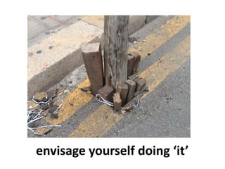 envisage yourself doing ‘it’
 