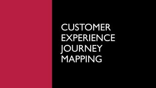 CUSTOMER
EXPERIENCE
JOURNEY
MAPPING
 