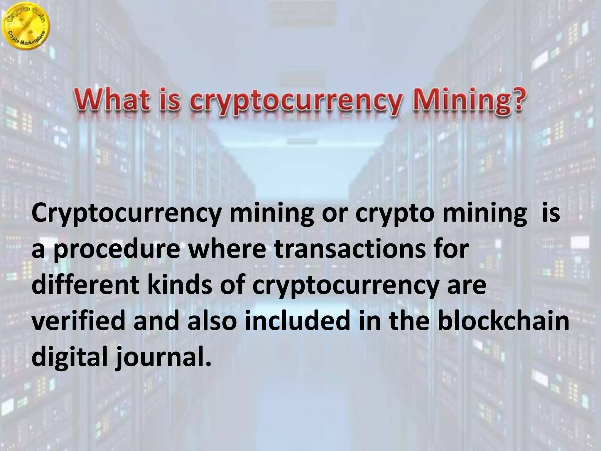 Define cryptocurrency mining (91) foto