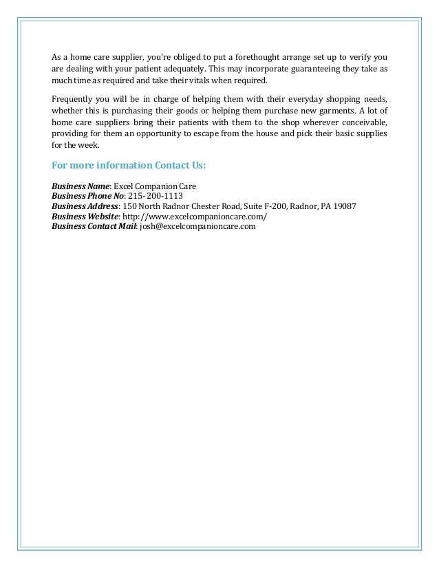 Home Care Gladwyne Know How They Serve Customers