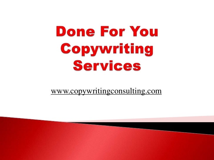 Copy writing service