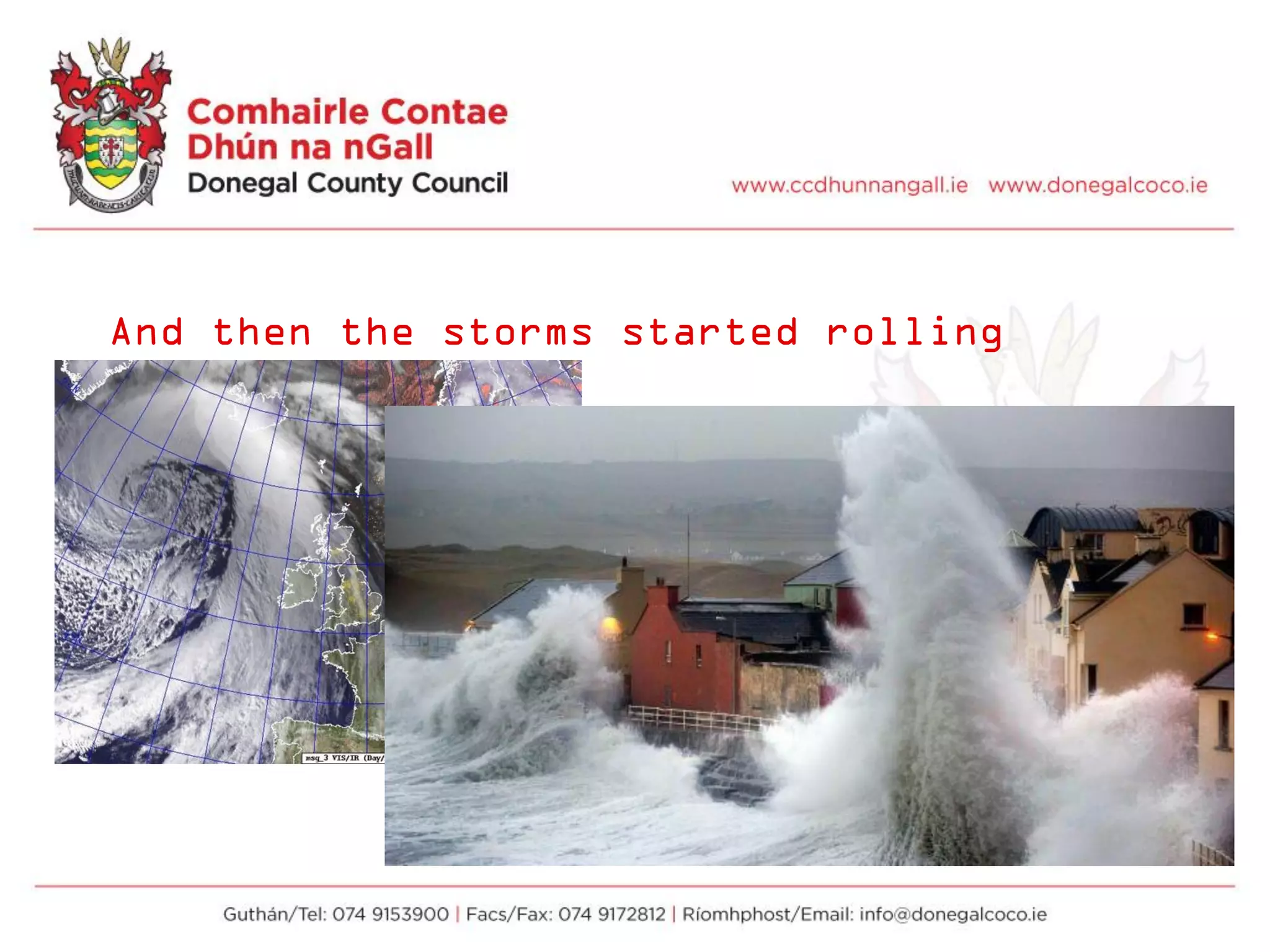 And then the storms started rolling
in…..
 