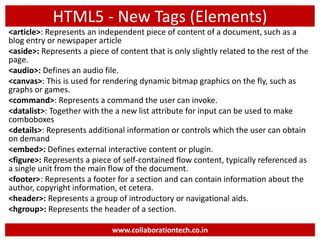 Introduction to HTML5 | PPT