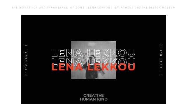 Done Is Better Than Perfect