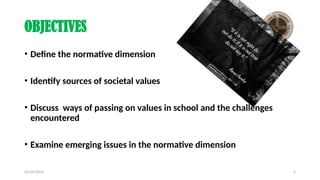 Normative Reading. Add Values DONE Normative Dimension of Education.pptx