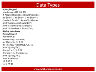 Introduction to Perl Programming | PPT