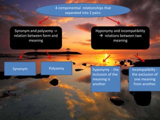 COMPONENTIAL ANALYSIS AND CONTRAST OF MEANING | PPTX