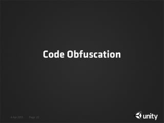 4 Apr 2013 Page
Code Obfuscation
23
 