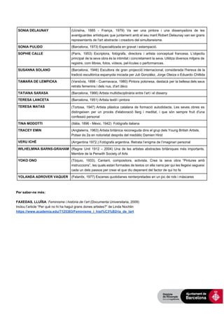 Dones artistes en la història de l'art | PDF