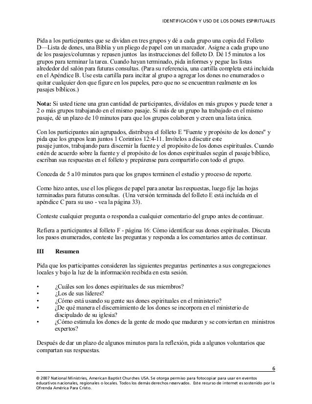 Dones Espirituales - 