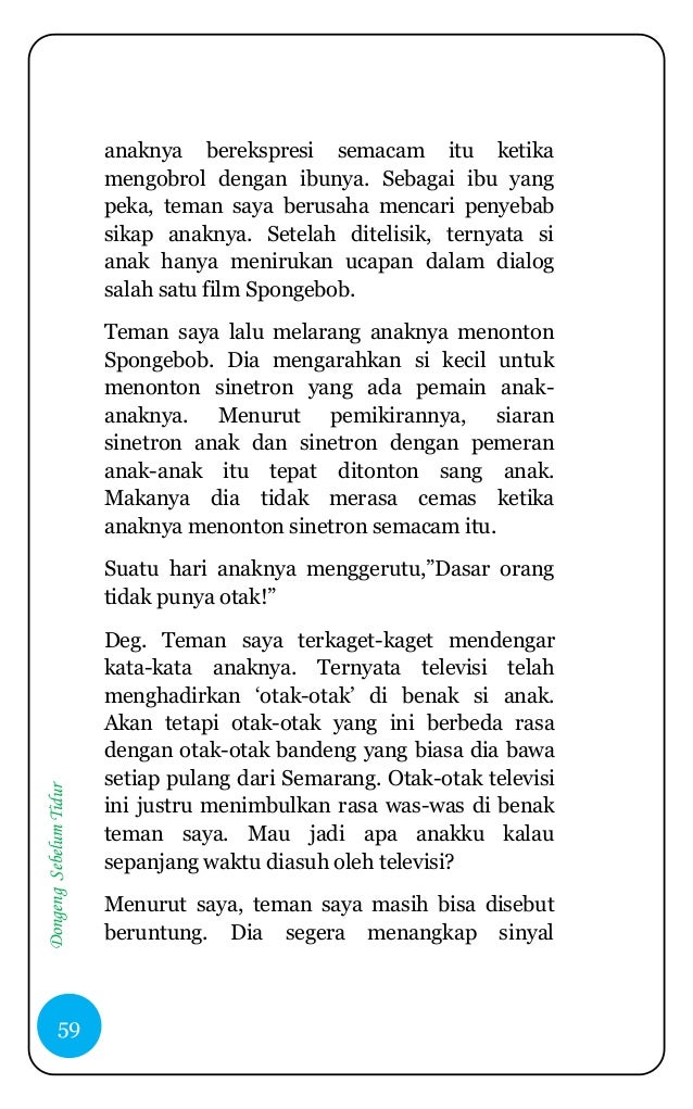 Dongeng sebelum tidur oleh Tami Prastowo