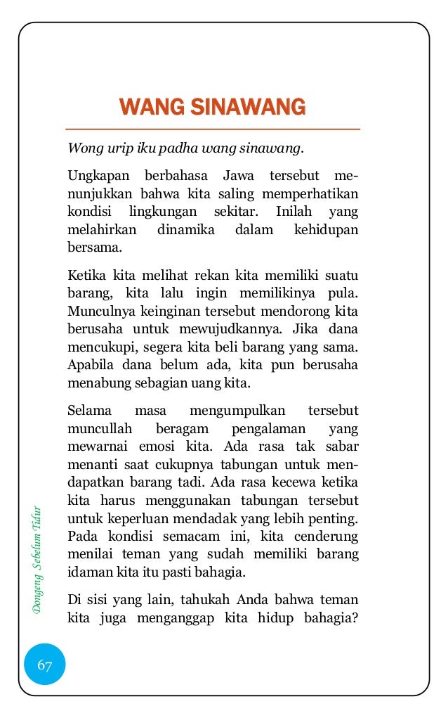 Dongeng Sebelum Tidur Oleh Tami Prastowo