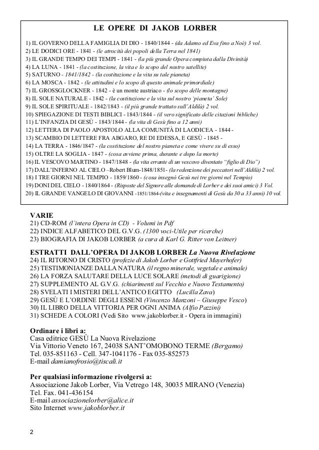 Doni Del Cielo 3 2 Ed 09 Jakob Lorber