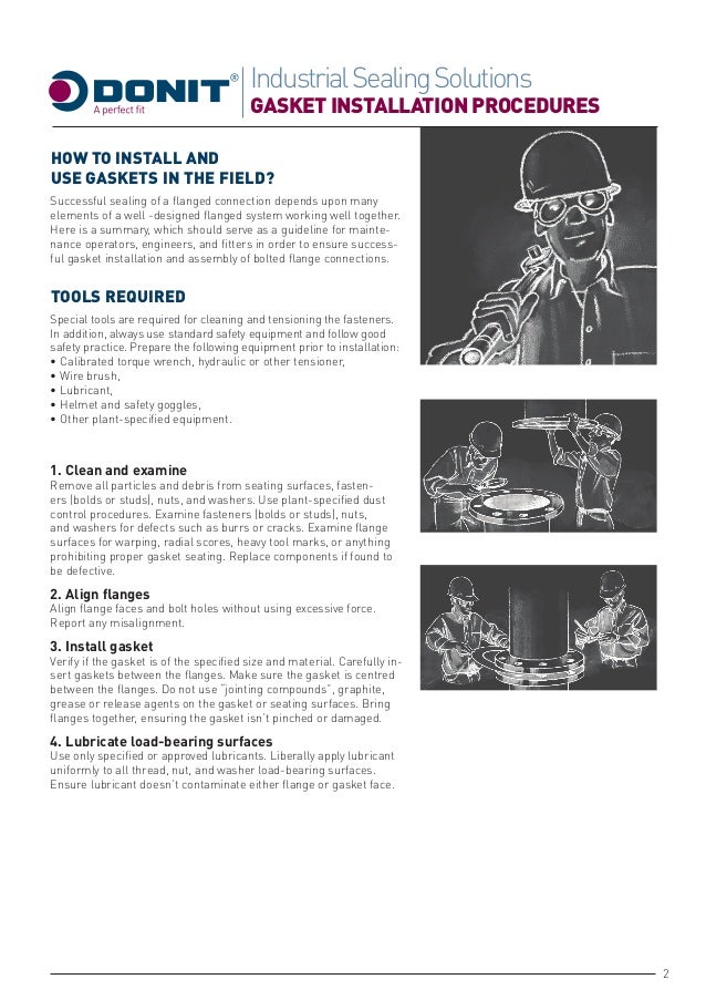 DONIT® Gasket Installation Procedures