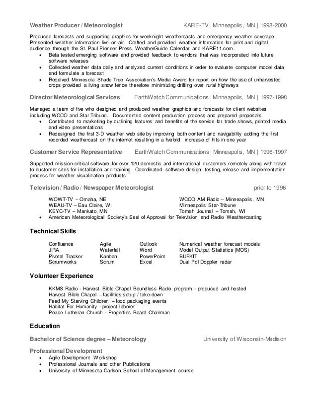 experiential resumes
