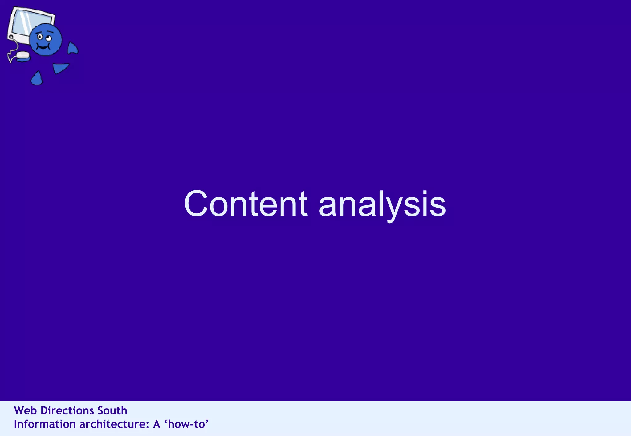 Content analysis 