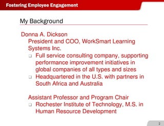 Donna Dickson on Employee Engagement