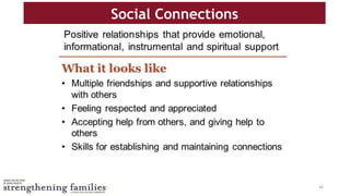 Social Connections
2) Create an empowering
point of view- aim for
“optimistic realism”
3) Focus energy and efforts
on what you can
control and influence
4) Reconnect to your
sense of purpose.
46
 