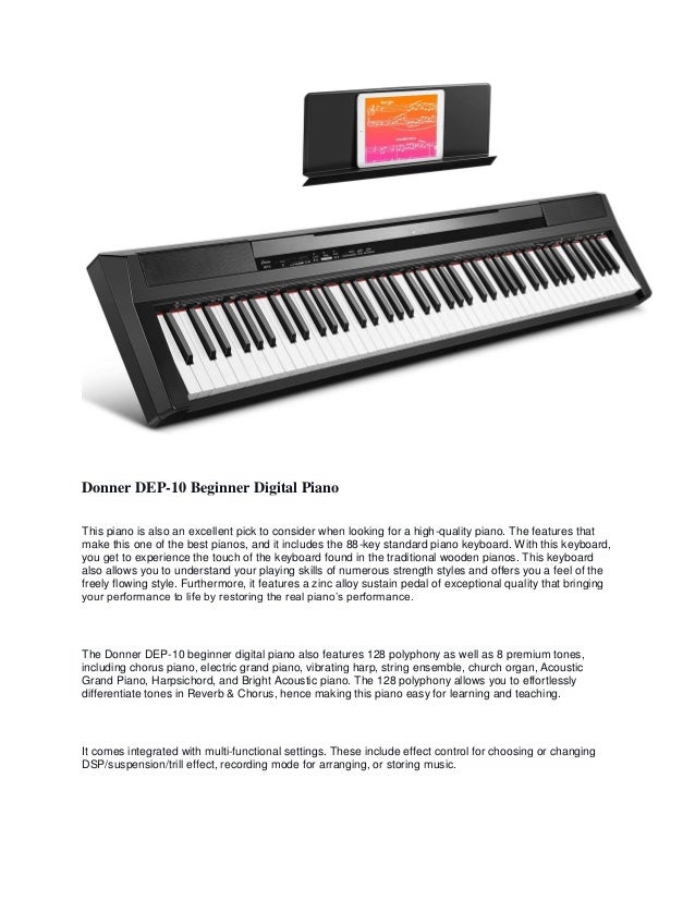 Donner DEP10 Beginner Digital Piano