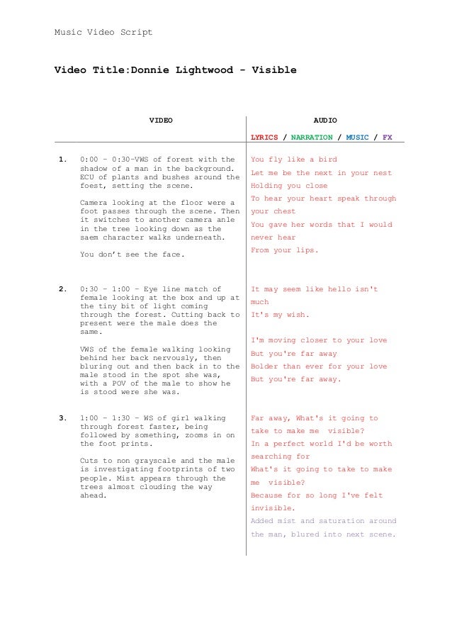 Donnie Lightwood Visible 3rd Draft Script slideshare