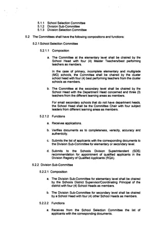 Do no. 12, s. 2012 revised guideline on hiring of teacher