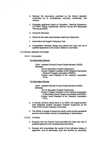 Do no. 12, s. 2012 revised guideline on hiring of teacher