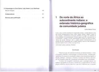9 Arqueologia na Terra Santa: Lady Hester Lucy Stanhope
Reuven Faingold 153
Colaboradores 161
Normas para publicação 163 1...