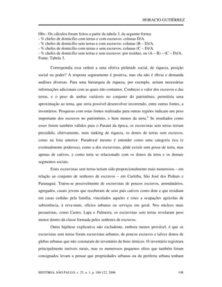 Donos De Terras E Escravos No Paraná