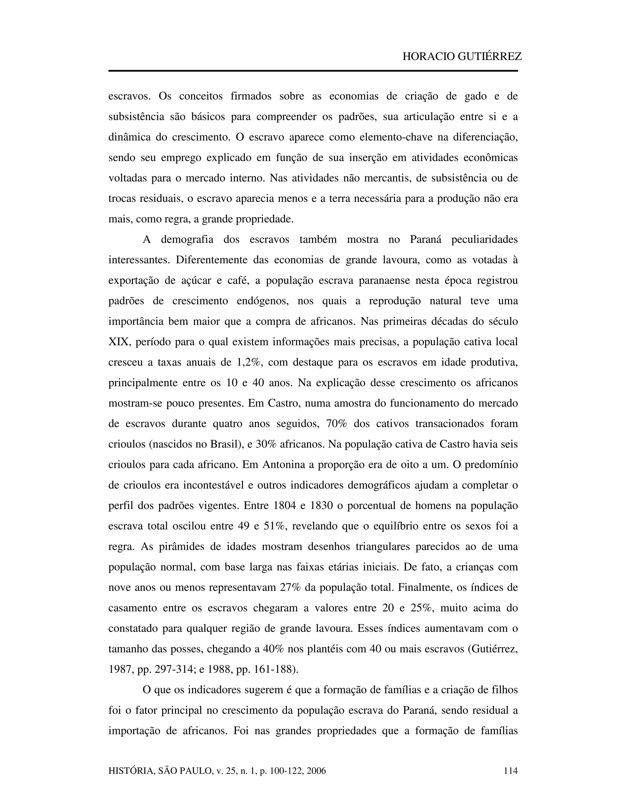 Donos De Terras E Escravos No Paraná