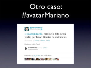 Otro caso:
#avatarMariano
 