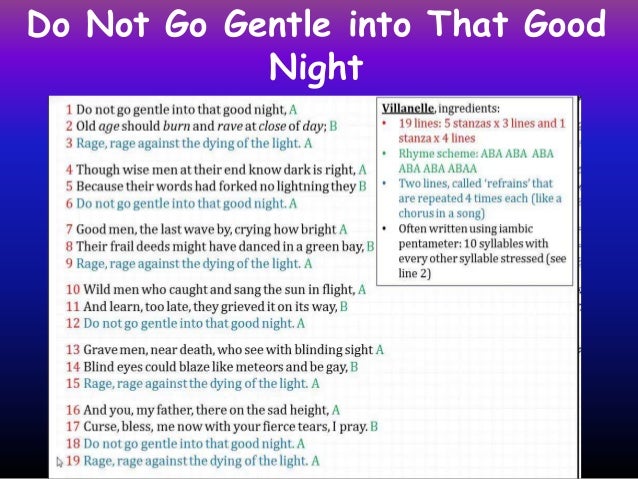 Do not go gentle into that good night summary pdf Do Not Go Gentle Into That Good Night Nh 1