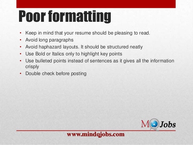 mindqjobs com what not to write in a resume what your resume should look like