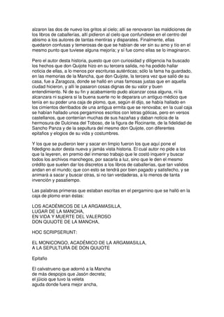 Don quijote de la Mancha