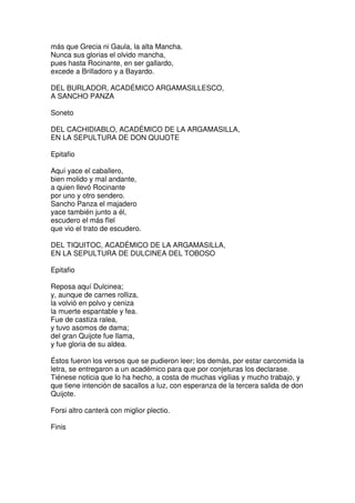 Don quijote de la Mancha